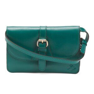PATRICIA NASH Aqua Leather Torri Small Flap Crossbody